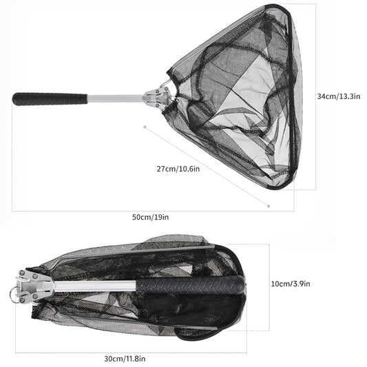 LEOFISHING Folding Fishing Landing Net 5 91FT 7 87FT Pole Handle