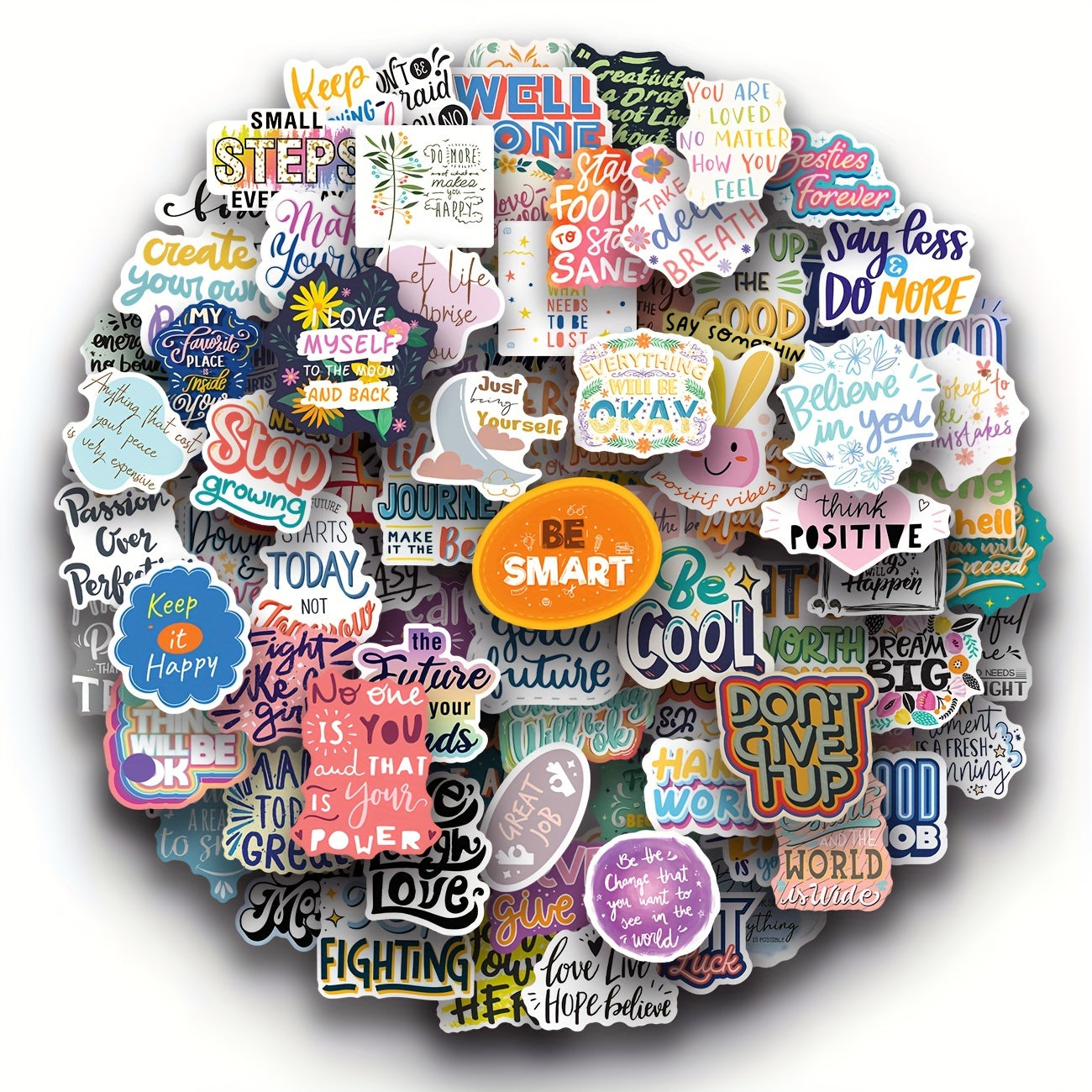 100pcs Motivational Quote Stickers Inspirational Words Stickers For Teachers