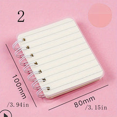 A7 Mini Spiral Notebook Grid Lined Paper