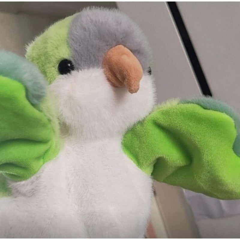 Back to School Plush Bird Parrot Puppet Toy Ventriloquist Doll