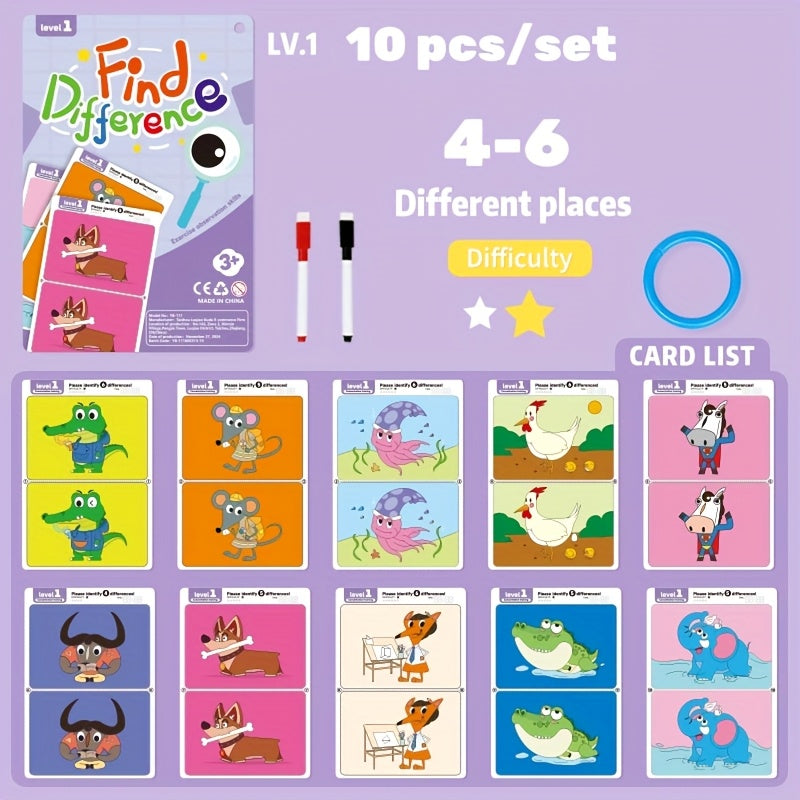 Interactive Difference Finding Games Set