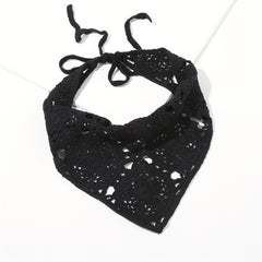 Boho Crochet Triangle Bandana Headband Hair Accessory