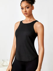 Criss Cross Backless Workout Tank Top