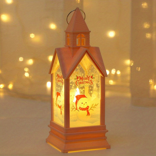 Vintage Christmas House Lantern Decorative Lights LED Candle Lantern