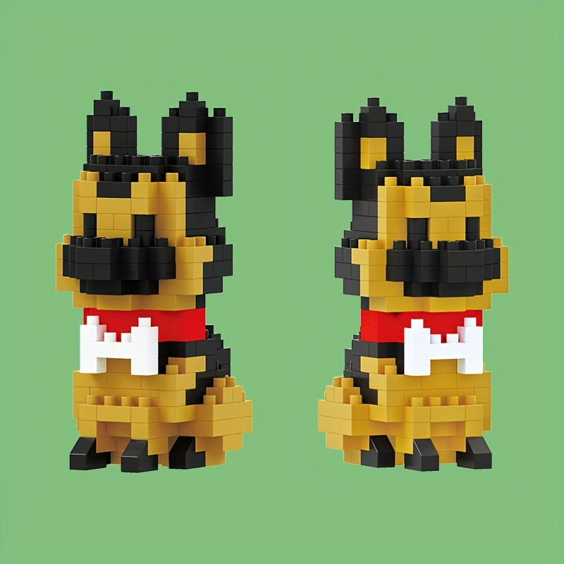 DIY Bulldog Building Blocks Model Kit Educational Toy