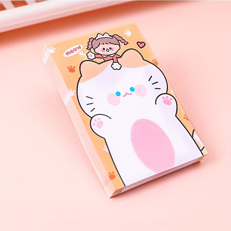 80sheets Cute Cartoon Sticky Notes for Office School Supplies