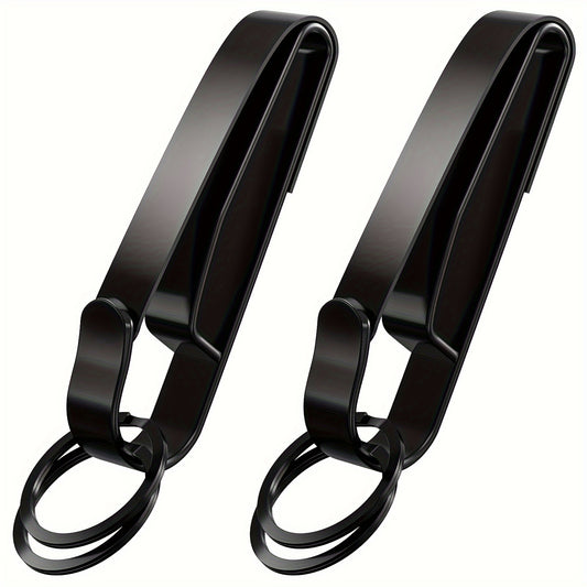 Heavy Duty Key Ring Stainless Steel Tags Keychain for Outdoor Camping