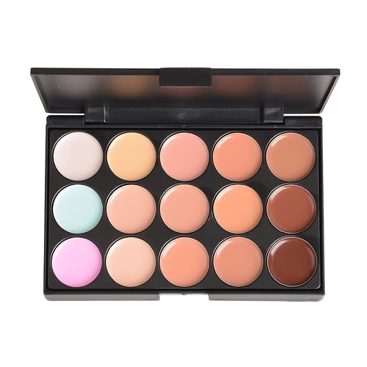 Pro 15 Colors Contouring Kit Cream Concealer Makeup Palette