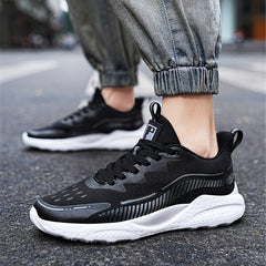 Men's Gradient Colour Sneakers Comfy Non Slip Lace Up Shoes