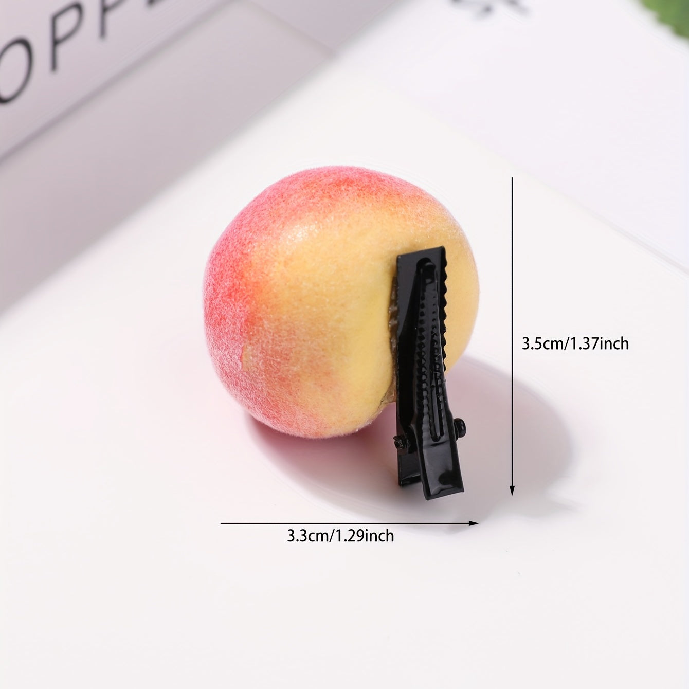 Creative Peach Hair Clip Duck Billed Clip for Women Girls