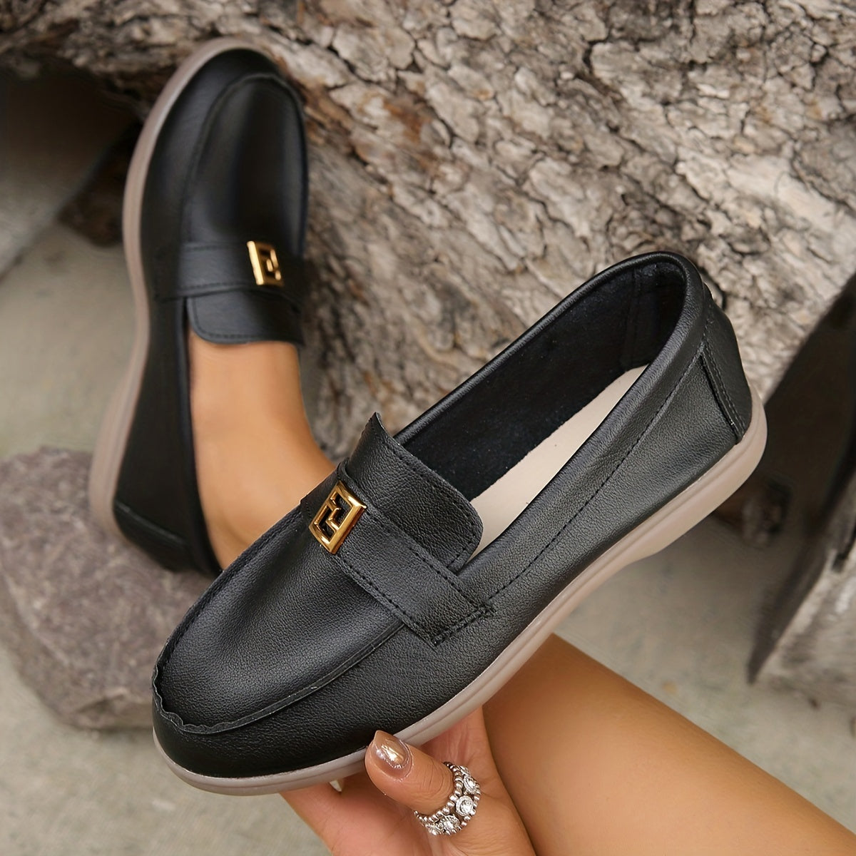 Women's Flat Loafers Comfy Slip On Low Top Shoes