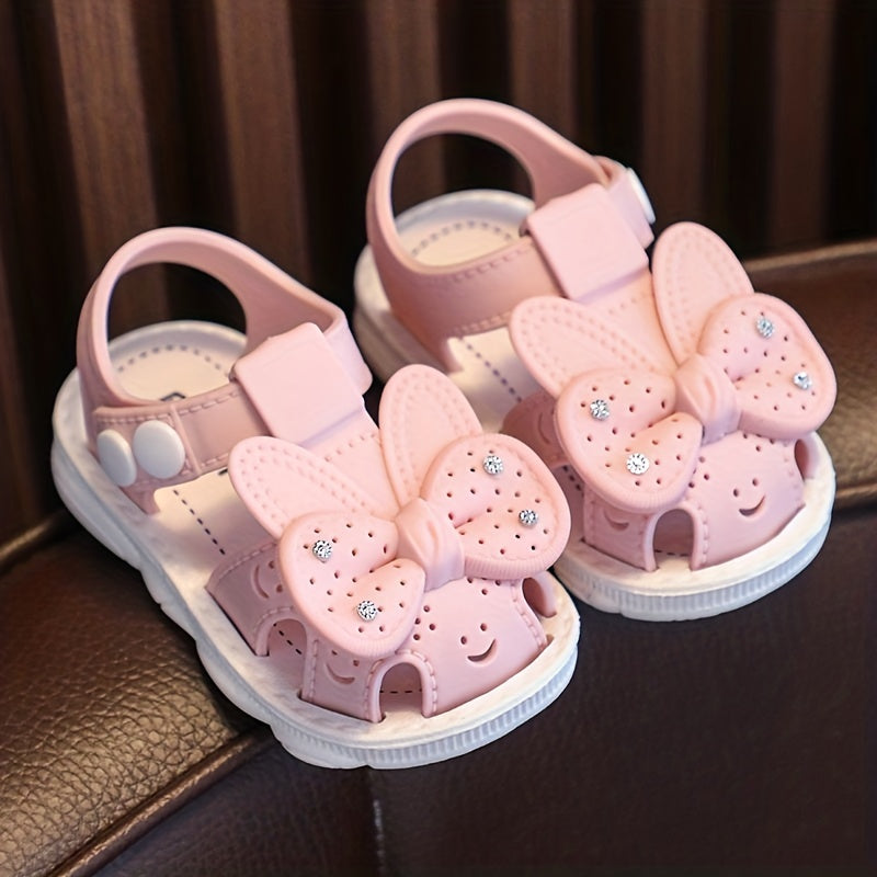 Bunny Bow Kids Sandals Comfortable Secure Buckle Closure