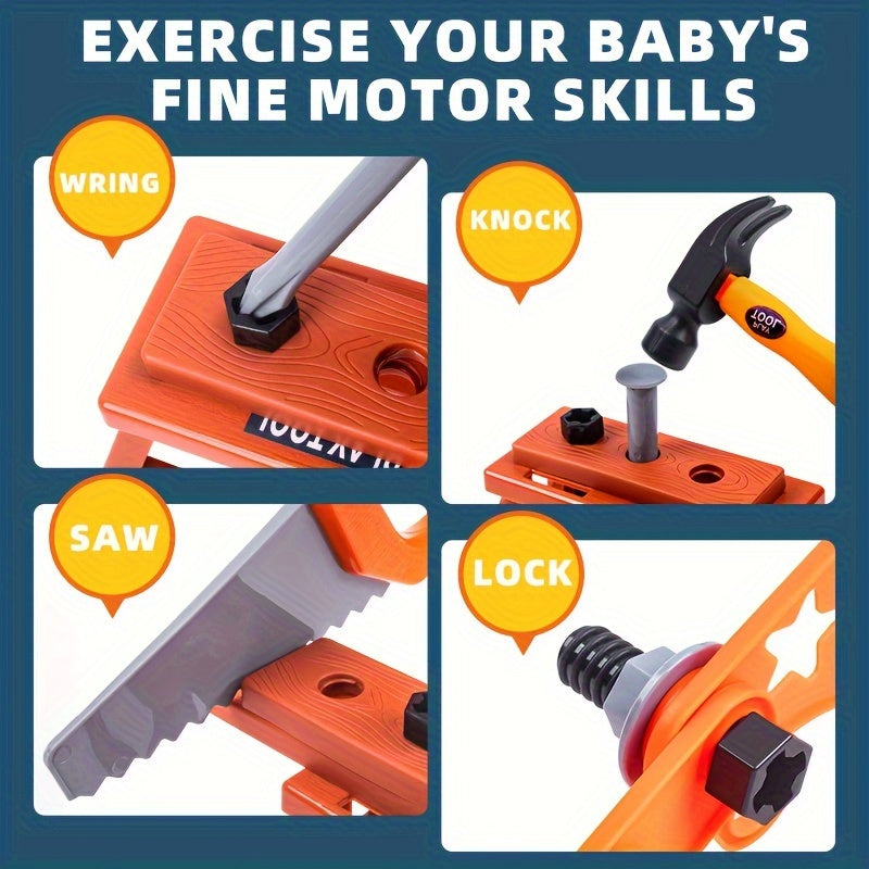Kids' Simulated Tool Set Screwdriver Repair Tools Construction Studio Gift