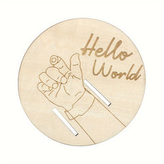 Wooden Laser Engraved Birth Bracelet Holder Keepsake Gift