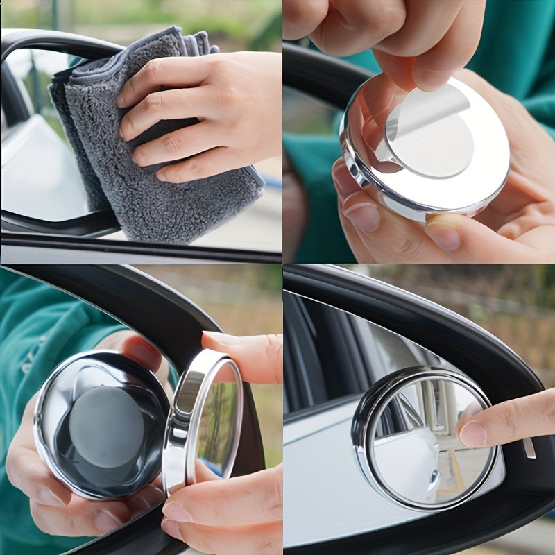 Car Rearview Mirror High-Def 360&deg; Adjustable Blind Spot Mirror