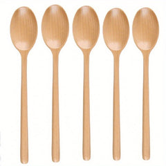 Wooden Soup Spoons For Mixing Cooking Long Handle Spoon Kitchen Utensil
