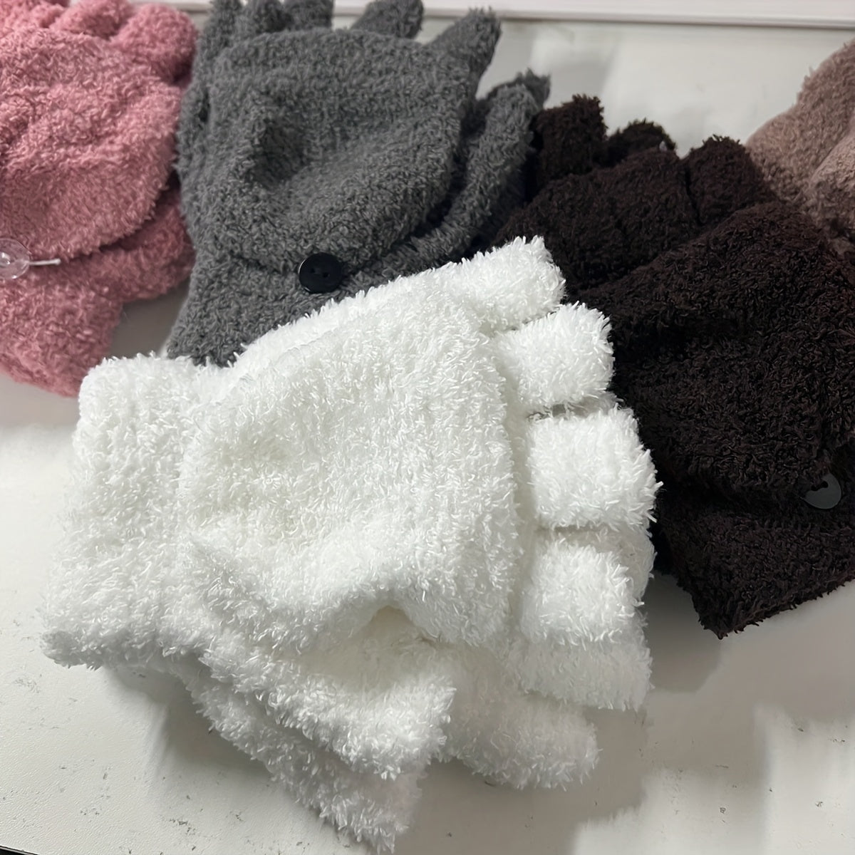 Half Finger Flip Gloves For Warmth And Flexibility Fingerless Winter Hand Wrist