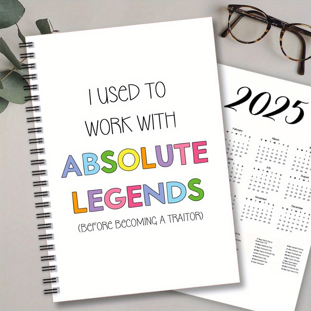 Humorous Spiral Notebook - Legends 100 Pages - Perfect Gift