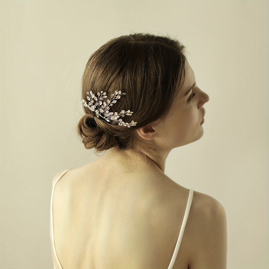 Crystal Hair Comb Head Jewelry Bridal Wedding Accessories