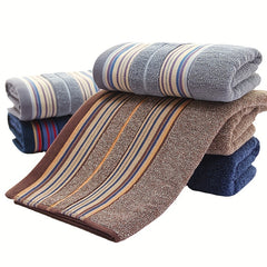 3pcs Striped Hand Towels Set Cotton Face Towel Ultra Soft And Highly Absorbent