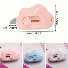 Mini Retractable Utility Box Cutter Colorful Pocket Knife for Crafts