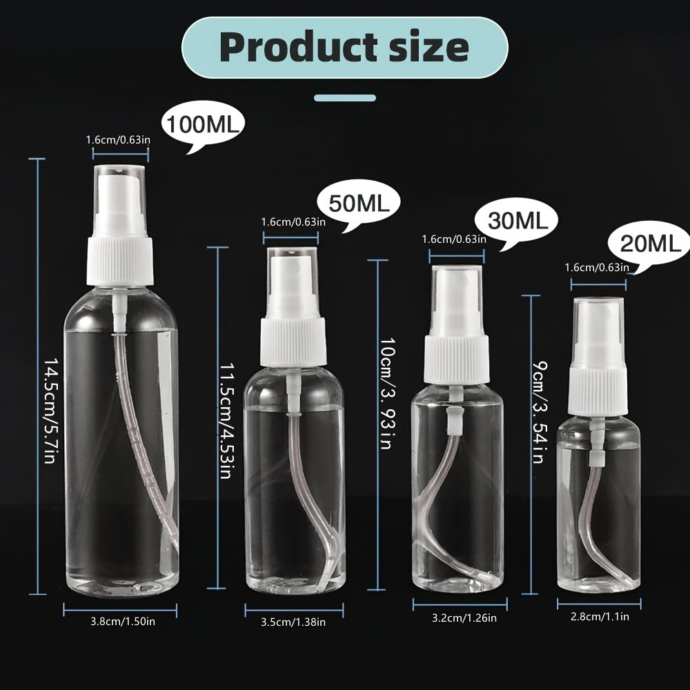 Refillable Transparent Plastic Perfume Atomizer Spray Bottle 20-100ml