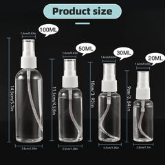 Refillable Transparent Plastic Perfume Atomizer Spray Bottle 20-100ml