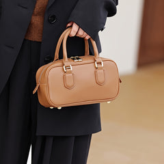 Retro Women's Handbag Adjustable Strap Brown Soft Handbag
