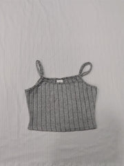Ribbed Crop Cami Top Sleeveless Summer Top