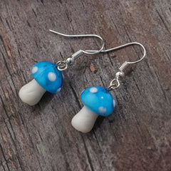 Vintage Gothic Mushroom Earrings Women Men
