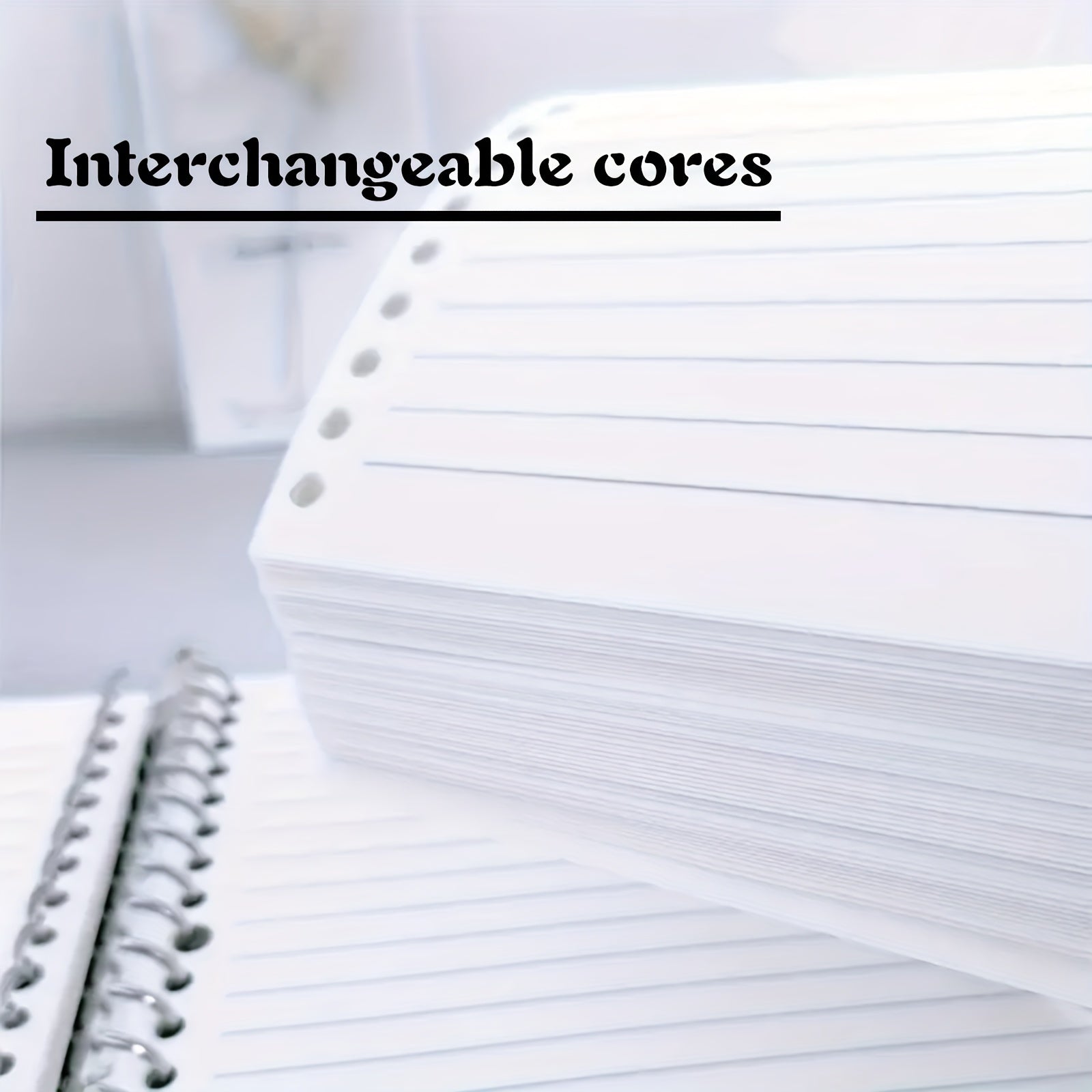 A5 B5 Moon Planet Clear Coil Loose Leaf Notebook - 108 Sheets Set