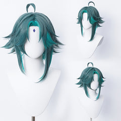 Xiao Wig Cosplay Long Christmas Brown Orange Wig Heat Resistant Synthetic Wigs
