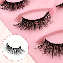 5 Pairs Cat Eye Lashes Fluffy Thick Natural Curling False Eyelashes