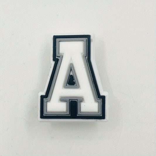 1pc Letter Shoe Charms For Crocs A-T