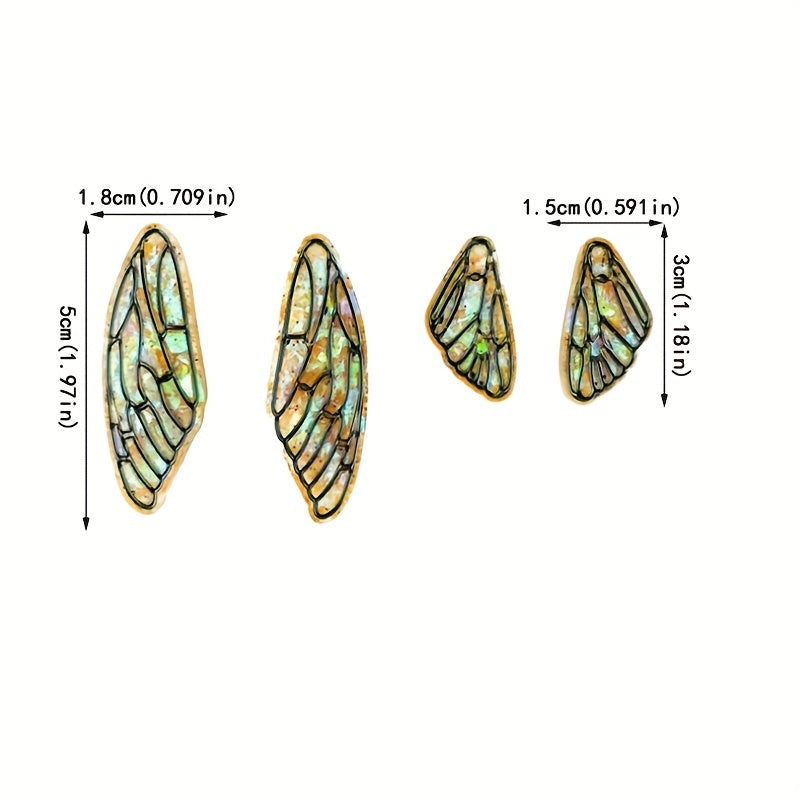 Dragonfly Wings Earrings Silicone Mold Resin Casting DIY Jewelry