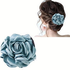 Rose Hair Clip Floral Duck Billed Clip Women Girls Wedding Party