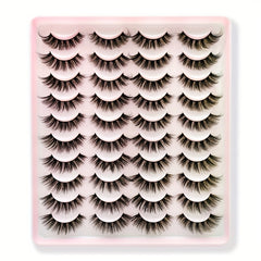 3D Faux Mink Lashes Natural Dramatic Volume Eyelash Extension Fluffy Cat Eye