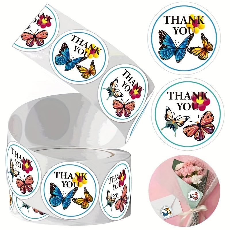 500pcs 2 Butterfly Wedding Decoration Stickers