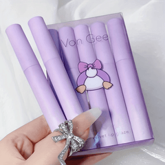 Waterproof Lip Tint Set Matte Lipstick Gloss 5pc Makeup