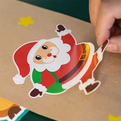 8pcs Christmas Family Party DIY Sticker Decorative Sealing Sticker