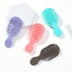 Mini Pocket Travel Brush Nylon Bristles Dry/Wet Hair