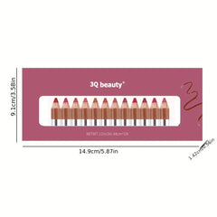 12pc Velvet Lip Liner Set Waterproof Matte Lipstick Pen