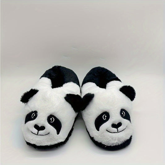 Boys Cartoon Panda House Shoes Non Slip Soft Bottom Walking Shoes