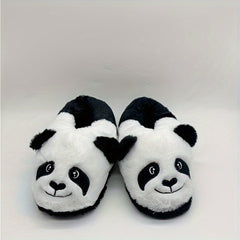 Boys Cartoon Panda House Shoes Non Slip Soft Bottom Walking Shoes