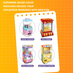 270pcs Candy Popcorn & Twist Egg Machine Building Blocks Toy