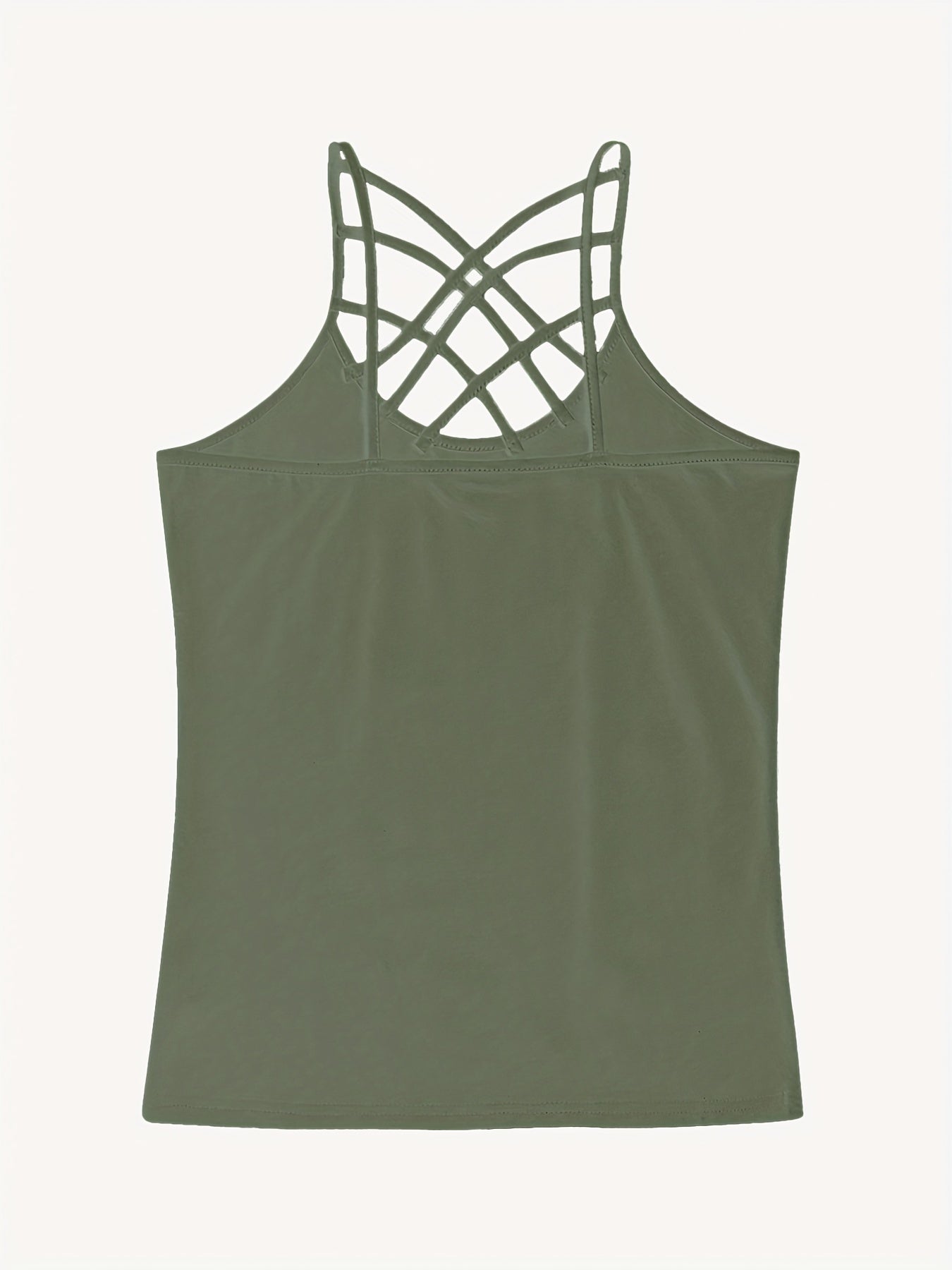 Criss Cross Spaghetti Strap Top Sexy Sleeveless Cami Top