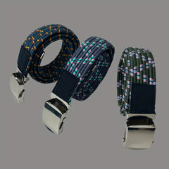 Elastic Military Buckle Belt For Kids