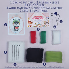DIY Wool Needle Felting Kit Corgi Animal Dog Craft