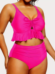  Ruched Ruffle Bikini Set