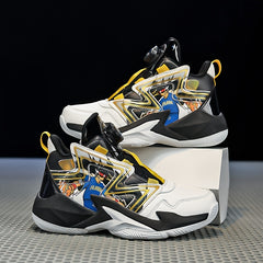 Kid's Street Basketball Shoes With Rotating Buckle